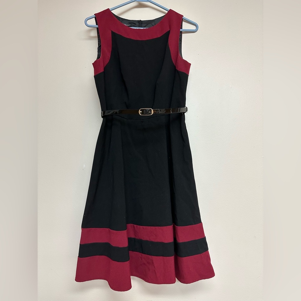 Black & Red Flare Dress